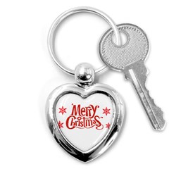 Merry Christmas Key Chain (heart) by designerey