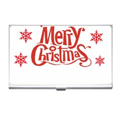 Merry Christmas Business Card Holder by designerey