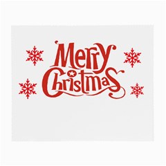 Merry Christmas Small Glasses Cloth by designerey