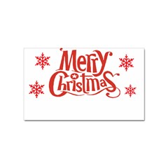 Merry Christmas Sticker (rectangular)