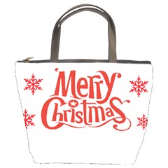 Merry Christmas Bucket Bag by designerey