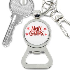 Merry Christmas Bottle Opener Key Chain by designerey