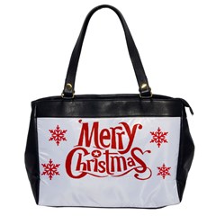 Merry Christmas Oversize Office Handbag by designerey