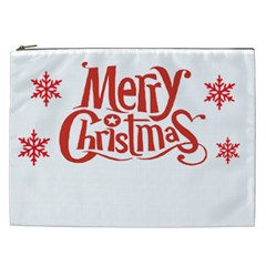 Merry Christmas Cosmetic Bag (xxl) by designerey