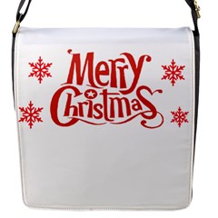 Merry Christmas Flap Closure Messenger Bag (s) by designerey