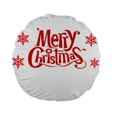 Merry Christmas Standard 15  Premium Round Cushions by designerey