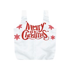 Merry Christmas Full Print Recycle Bag (s) by designerey