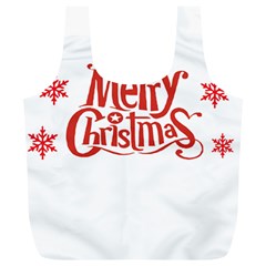 Merry Christmas Full Print Recycle Bag (xl) by designerey