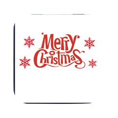 Merry Christmas Square Metal Box (black)