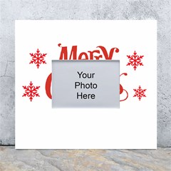 Merry Christmas White Wall Photo Frame 5  x 7 