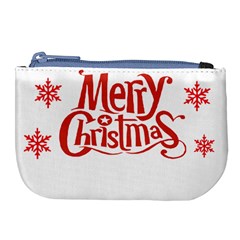 Merry Christmas Large Coin Purse by designerey