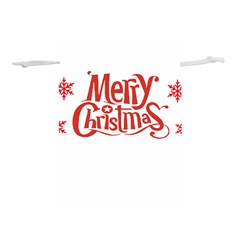 Merry Christmas Lightweight Drawstring Pouch (l)