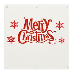 Merry Christmas Banner And Sign 4  X 4  by designerey