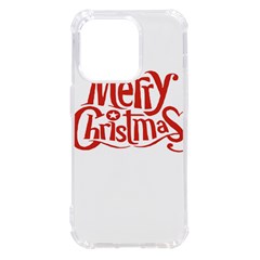 Merry Christmas Iphone 14 Pro Tpu Uv Print Case by designerey