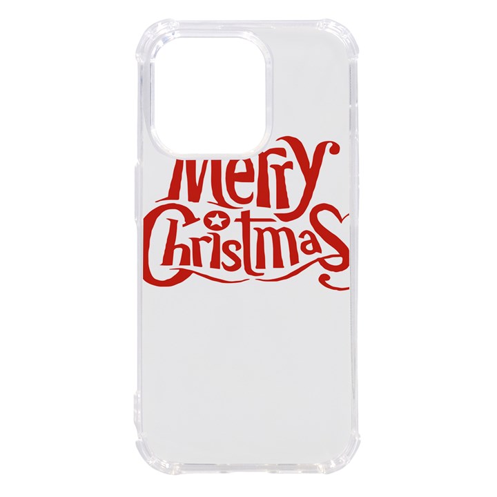 Merry Christmas iPhone 14 Pro TPU UV Print Case