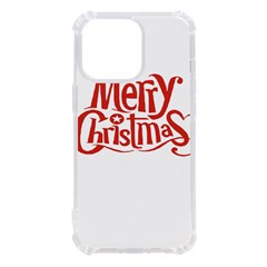 Merry Christmas Iphone 13 Pro Tpu Uv Print Case by designerey