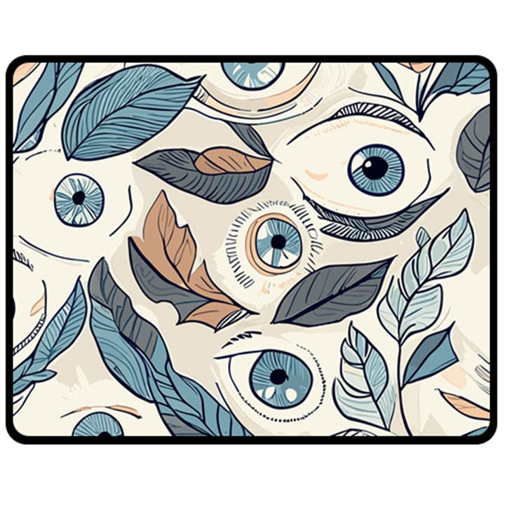 Eyes pattern Fleece Blanket (Medium)