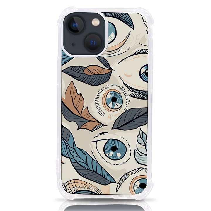 Eyes pattern iPhone 13 mini TPU UV Print Case