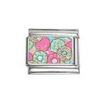 Donut Pattern Texture Colorful Sweet Italian Charm (9mm) Front