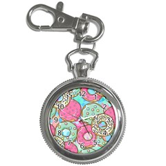 Donut Pattern Texture Colorful Sweet Key Chain Watches by Grandong