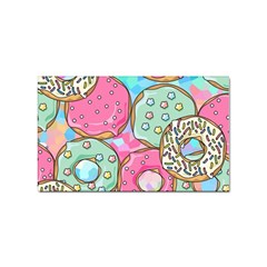 Donut Pattern Texture Colorful Sweet Sticker (rectangular) by Grandong