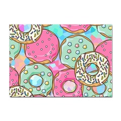 Donut Pattern Texture Colorful Sweet Sticker A4 (100 pack)