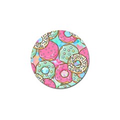 Donut Pattern Texture Colorful Sweet Golf Ball Marker (10 Pack) by Grandong