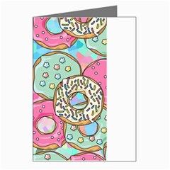 Donut Pattern Texture Colorful Sweet Greeting Card by Grandong