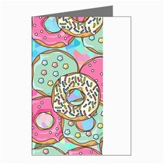 Donut Pattern Texture Colorful Sweet Greeting Cards (pkg Of 8) by Grandong