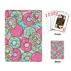 Donut Pattern Texture Colorful Sweet Playing Cards Single Design (rectangle) by Grandong