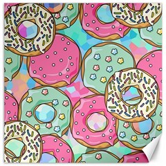 Donut Pattern Texture Colorful Sweet Canvas 16  x 16 