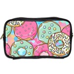 Donut Pattern Texture Colorful Sweet Toiletries Bag (Two Sides) Back