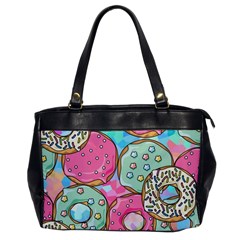 Donut Pattern Texture Colorful Sweet Oversize Office Handbag by Grandong