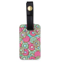 Donut Pattern Texture Colorful Sweet Luggage Tag (one side)