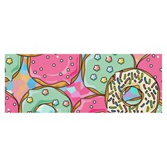 Donut Pattern Texture Colorful Sweet Banner and Sign 8  x 3 