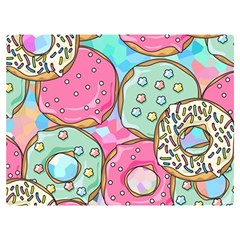 Donut Pattern Texture Colorful Sweet Two Sides Premium Plush Fleece Blanket (extra Small) by Grandong