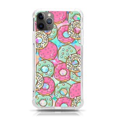 Donut Pattern Texture Colorful Sweet Iphone 11 Pro Max 6 5 Inch Tpu Uv Print Case by Grandong