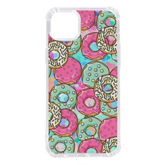 Donut Pattern Texture Colorful Sweet Iphone 14 Plus Tpu Uv Print Case by Grandong