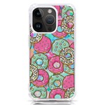 Donut Pattern Texture Colorful Sweet iPhone 14 Pro TPU UV Print Case Front