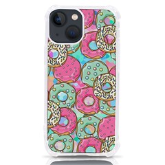 Donut Pattern Texture Colorful Sweet Iphone 13 Mini Tpu Uv Print Case by Grandong