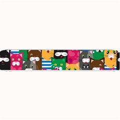 Cats Funny Colorful Pattern Texture Small Bar Mat by Grandong