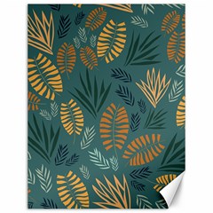 Leaves Pattern Texture Plant Canvas 12  X 16  by Grandong