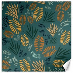 Leaves Pattern Texture Plant Canvas 20  X 20  by Grandong