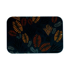 Leaves Pattern Texture Plant Open Lid Metal Box (silver)  