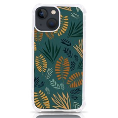 Leaves Pattern Texture Plant Iphone 13 Mini Tpu Uv Print Case by Grandong