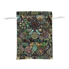 Digital Art Triangle Pattern Texture Mosaic Lightweight Drawstring Pouch (m) by Grandong