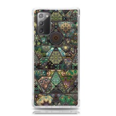 Digital Art Triangle Pattern Texture Mosaic Samsung Galaxy Note 20 Tpu Uv Case by Grandong