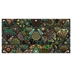 Digital Art Triangle Pattern Texture Mosaic Banner And Sign 4  X 2  by Grandong