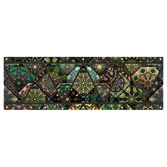 Digital Art Triangle Pattern Texture Mosaic Banner And Sign 12  X 4  by Grandong