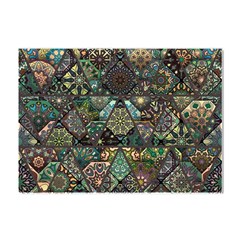 Digital Art Triangle Pattern Texture Mosaic Crystal Sticker (a4) by Grandong